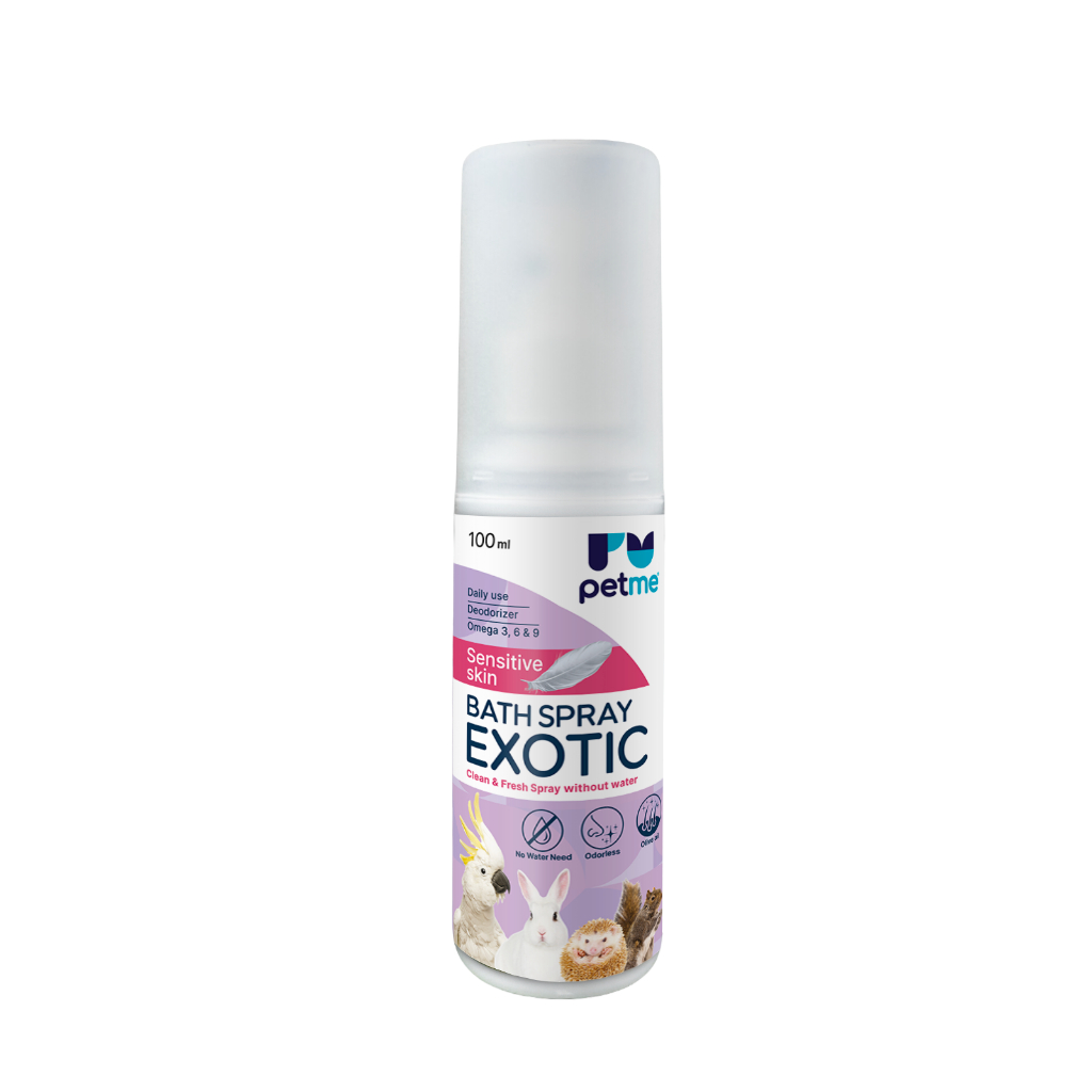 สเปรย์อาบแห้ง Petme Bath Spray Exotic สำหรับสัตว์เลี้ยง Exotic ไม่ต้องใช้น้ำ