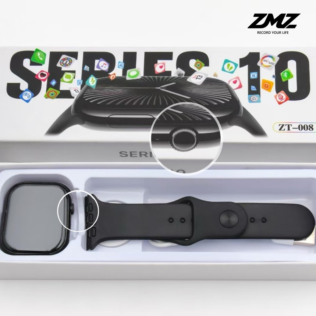 ZT-008 สมาร์ทวอทช์ โทรได้ แจ้งเตือนข้อความ จอ46mm แถมสาย 3 เส้น Bluetoothรองรับทุกระบบ ราคา ถูกที่สุด ดีลบีเคเค แกลเลอรีภาพที่ 5