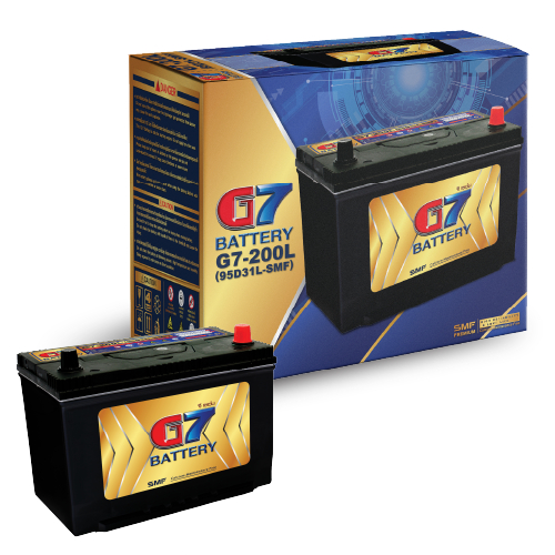 แบตเตอรี่รถยนต์ G7-200 (95D31-SMF)