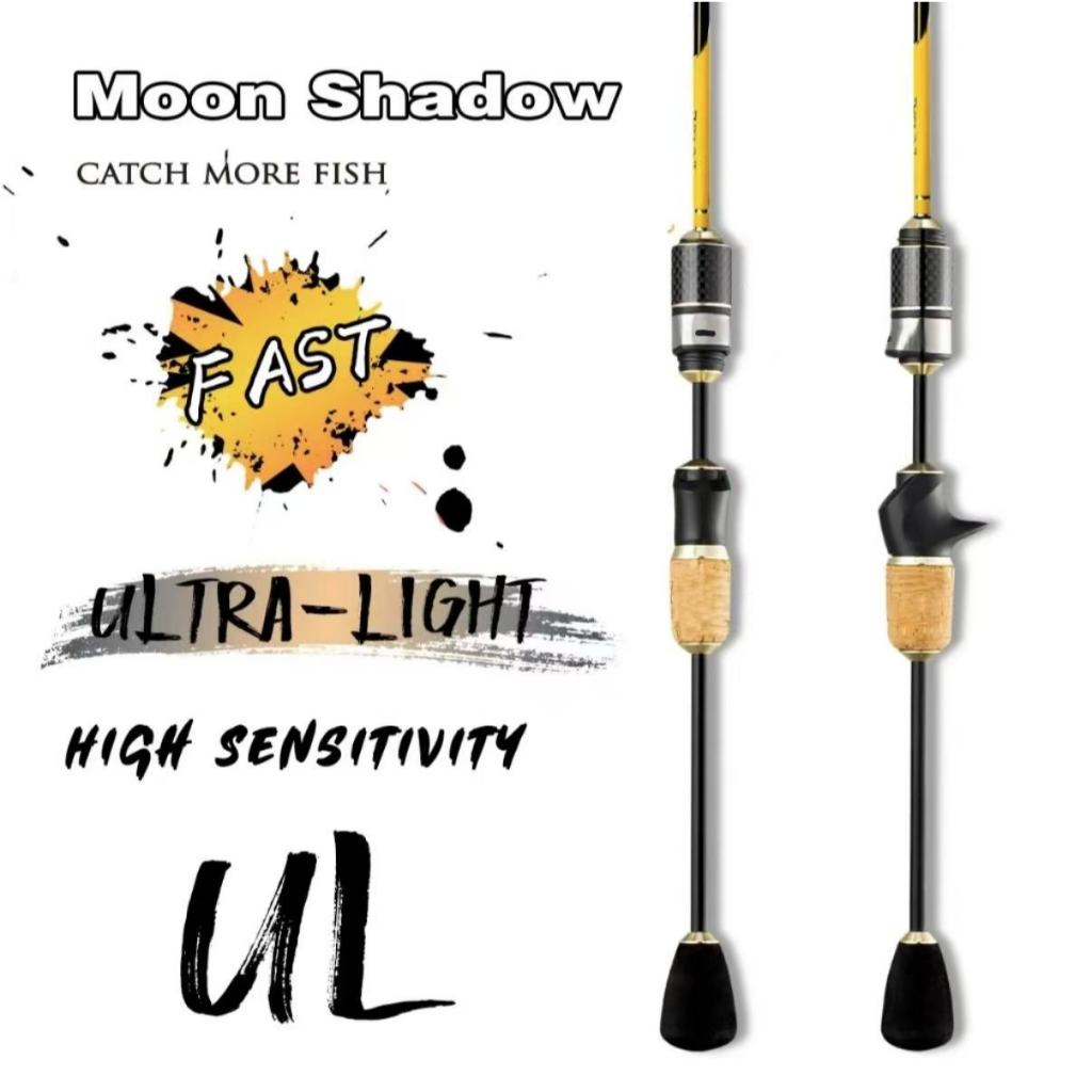 UL 1.35/1.5m/1.8m 2-7lb ultra light fishing rod spinning rod baitcasting RodตกปลาPrawn Rodคาร์บอนไฟเบอร์Rodชุดคันเ