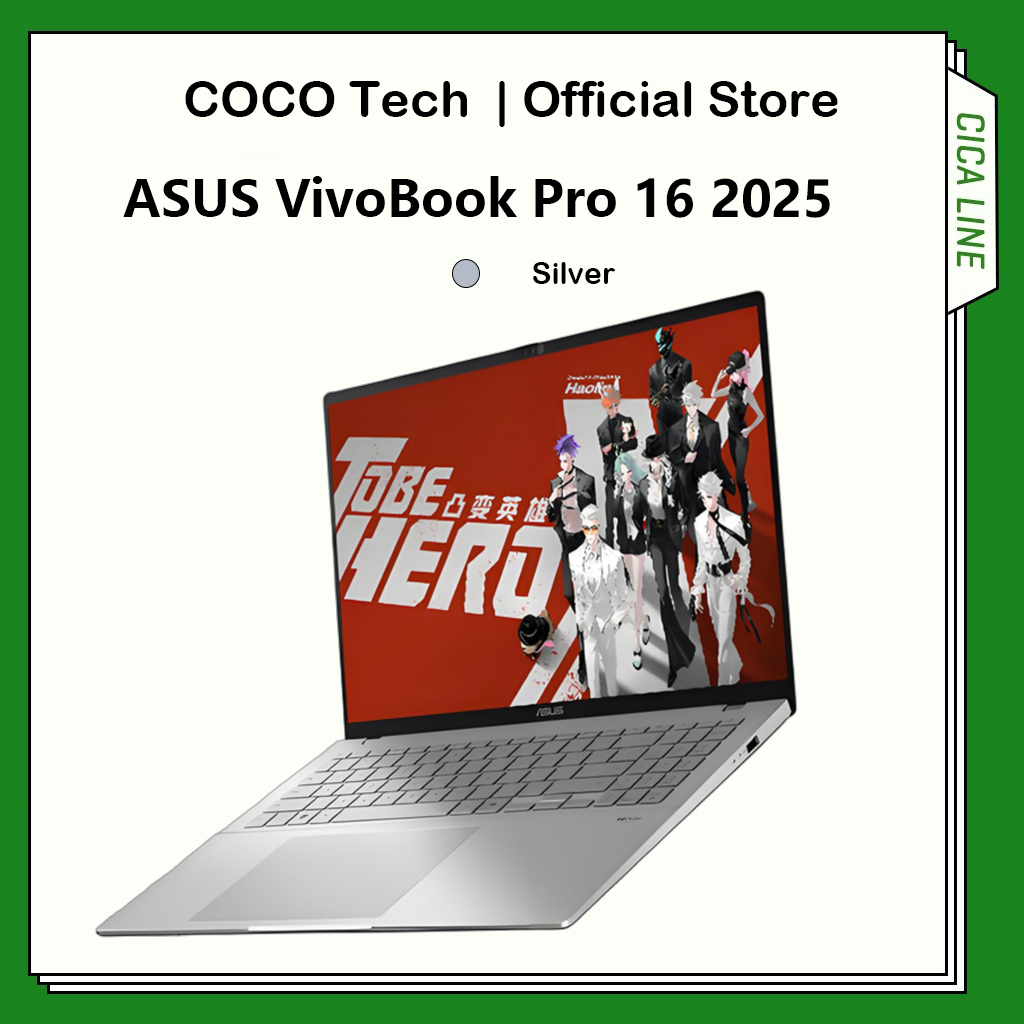 ASUS VivoBook Pro 16 2025 Ultra 7 255H Ultra 5 225H 16" (2560*1600) 2.5K 144Hz 65W 70Wh