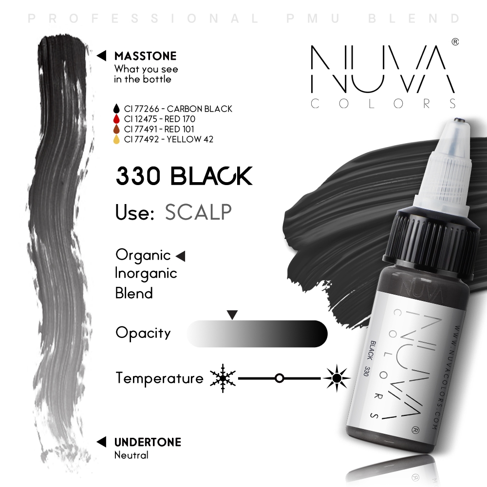 Nuva SMP Nuva สี Scalp painting สีSMP  15ml. สีฝังไรผม สีฝังตอผม เชื้อน้ำ USA คุณภาพสูง พร้อมส่ง เลื