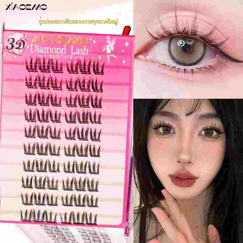 【ขนตาล่าง】ขนตาปลอม 3D ไม่ต้องใช้กาว ขนตาปลอมมีกาวในตัว SELF-ADHESIVE EYELASHES ขยายตา ติดทน ใช้ซ้ำได้ ไม่ต้องใช้กา