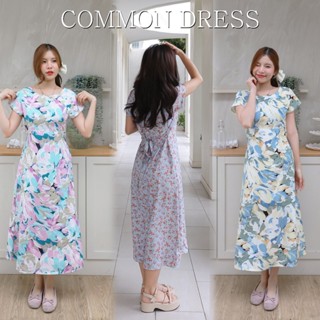 🔥พร้อมส่ง1-2วันถึง🔥 common dress🥑🍥🌸 เดรสดอกไม้ ชุดทำงาน แขนส…