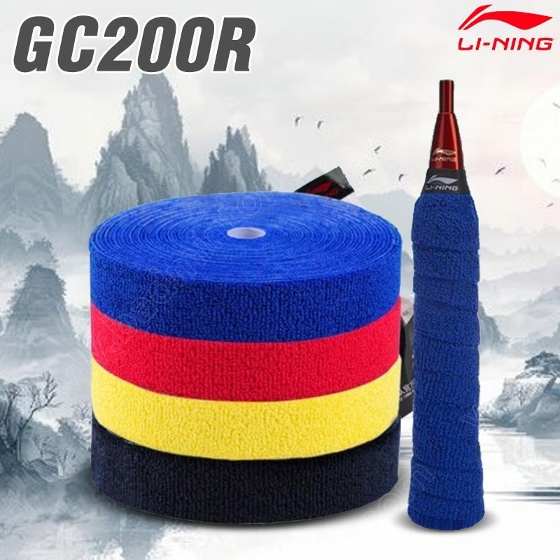 【 ของแท้ 💯% 】กริ๊ปผ้าแบดมินตันม้วนใหญ่ 10 เมตร หลี่หนิง GC200R แบบบาง (GC200R)