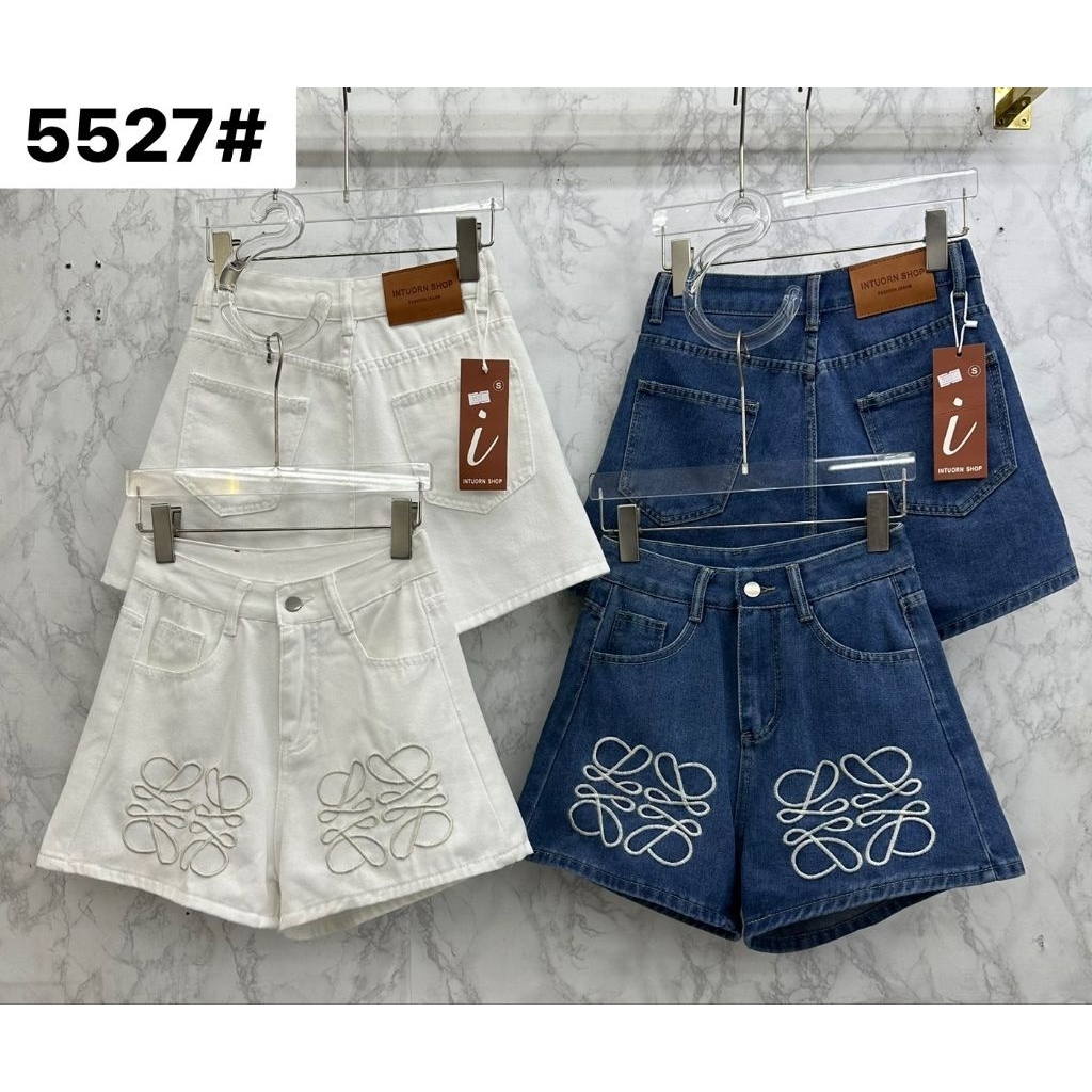 กางเกงยีนส์ขาสั้น งานปัก