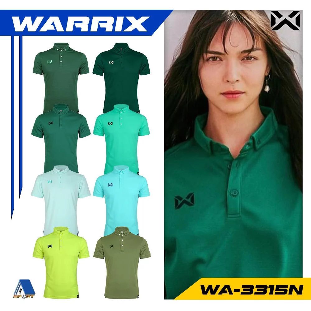 [[ส่งฟรี!! มีเงินคืน]] WARRIX เสื้อสีพื้น รุ่น CLASSIC รหัส WA-3315N ชุดที่ 5 แท้100%