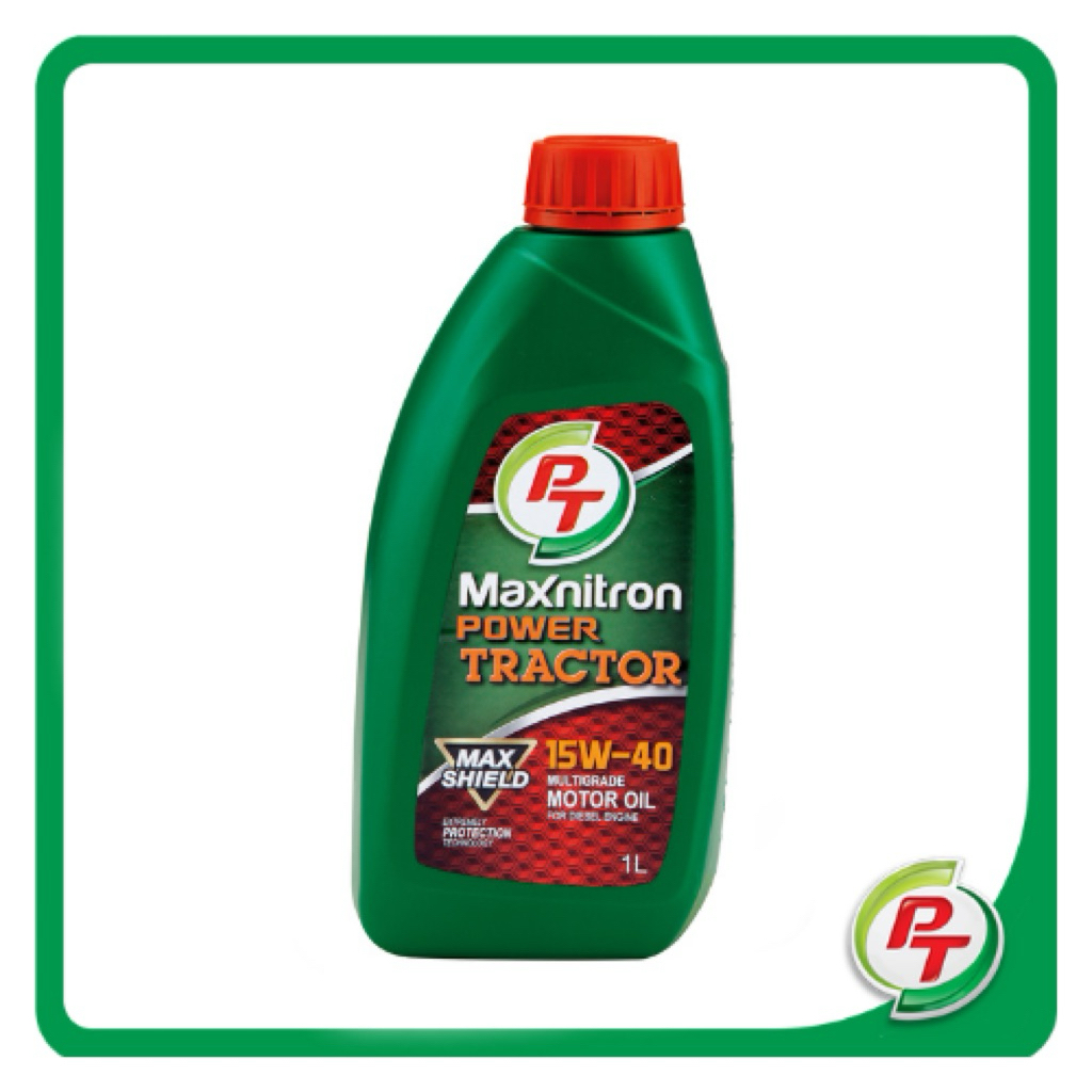 น้ำมันเครื่อง PT Maxnitron Power Tractor 15W-40 สำหรับเครื่องยนต์ดีเซล ราคาสุดคุ้ม