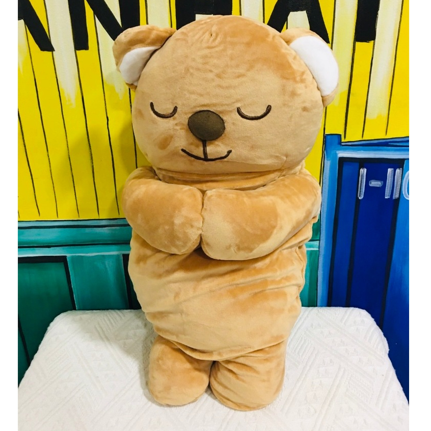 (ลดราคาพิเศษ) Moshi Moshi ตุ๊กตา หมียืนสีน้ำตาล หูขาว สินค้าใหม่ ลิขสิทธิ์แท้ 100%