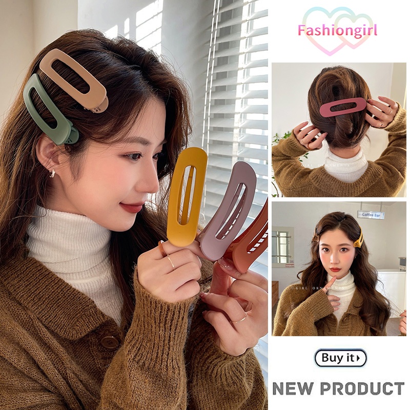 🌈Fashion girl🌈กิ๊บติดผมขนาดใหญ่ กิ๊บปากเป็ด หลากสี สําหรับผู้หญิง bangs clip ราคาถูกที่สุด ส่งจากไทย