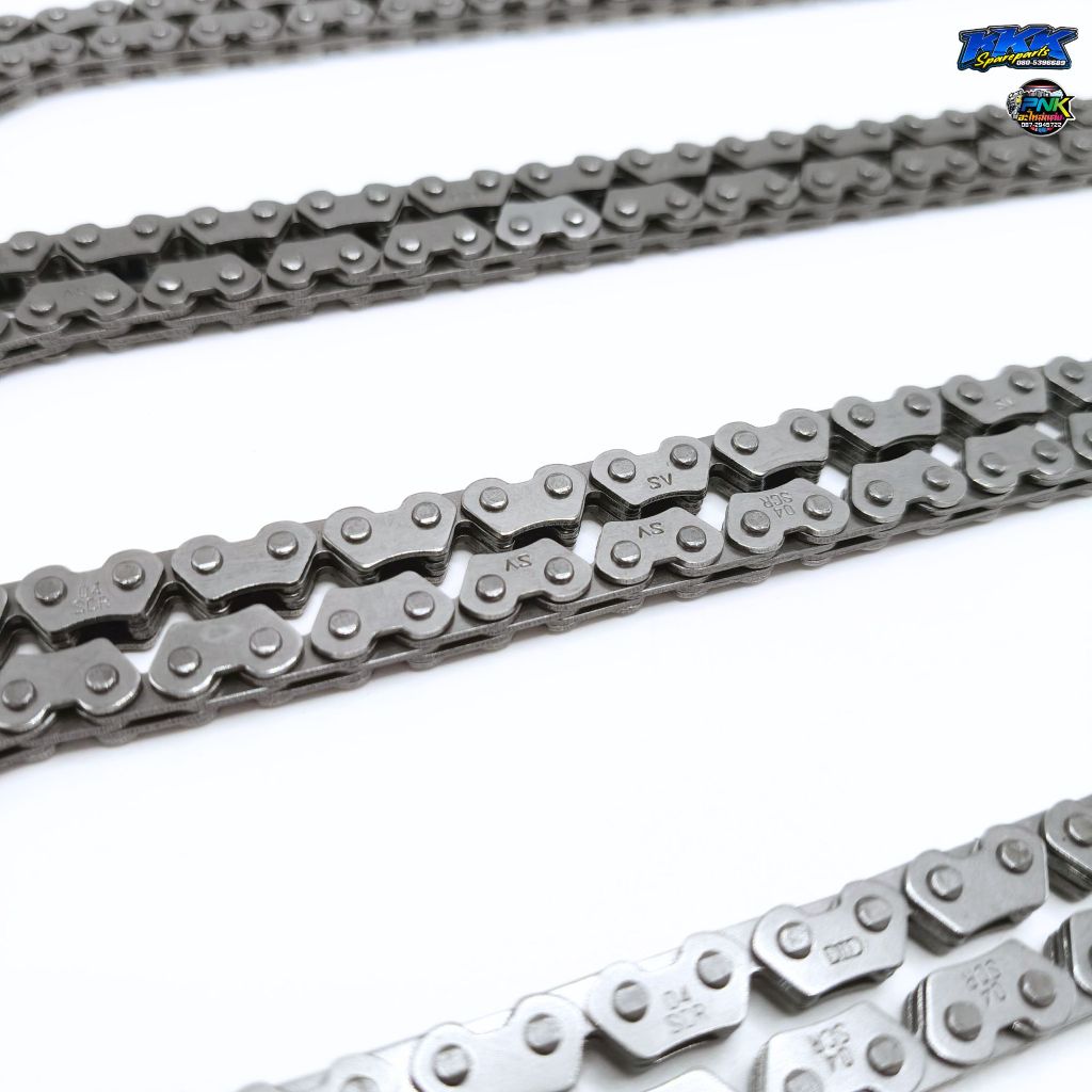 โซ่ราวลิ้นแต่ง 90/92/94/96/98 ข้อ สำหรับ Wave125 R,S,X,i บังลม ความยาวพิเศษ ใส่รถมีชักไม่ต้องต่อ - รูปที่ 3