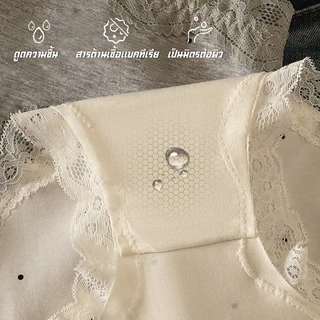 Bolu✨กางเกงชั้นในสตรีผ้าฝ้ายแท้ ไซส์ M-XL เอวยางยืดสูง แนบกระชับผิว นุ่มสบาย ลูกไม้ เซ็กซี่มีเสน่ห์ เป้าป้องกันแบคทีเรีย