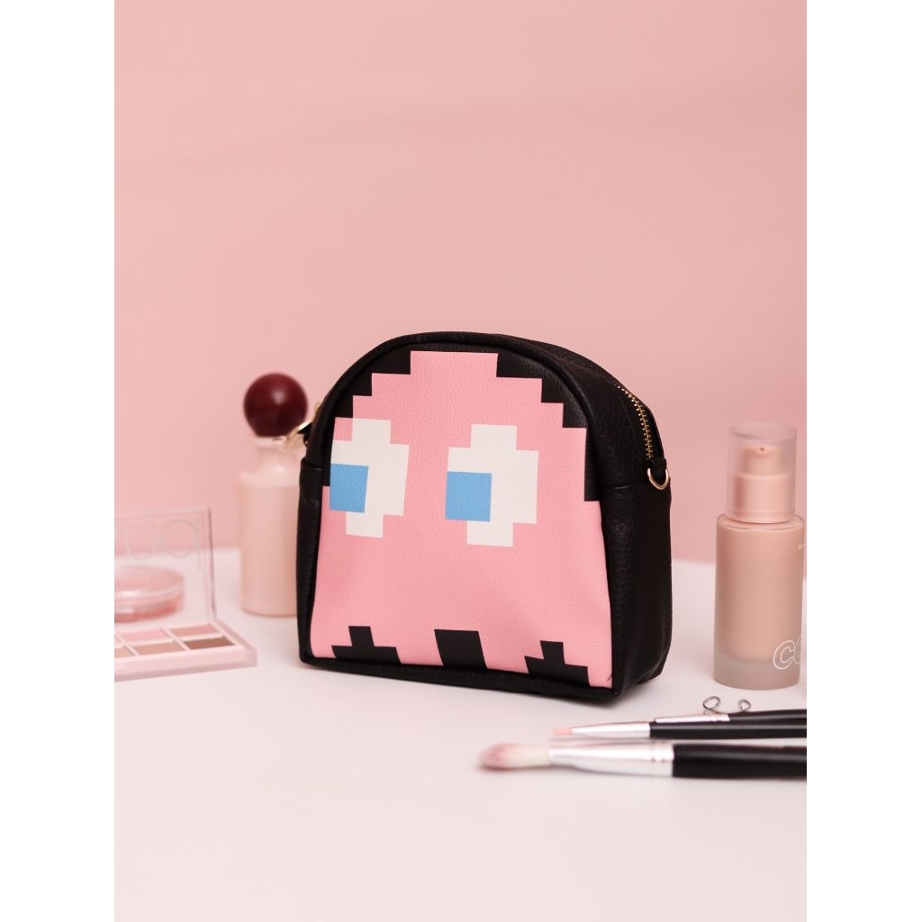พร้อมส่ง ของสมนาคุณจากเค้าน์เตอร์แบรนด์ กระเป๋าเครื่องสำอาง  Pac Man cross body หรือ สะพายแบบเป้