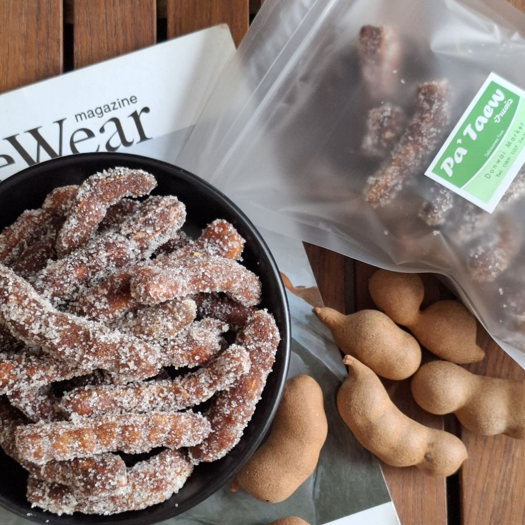 มะขามคลุกคัดฝักสวย ขนาด400กรัม รสชาติอมเปรี้ยวอมหวานมีเมล็ดนะคะ
