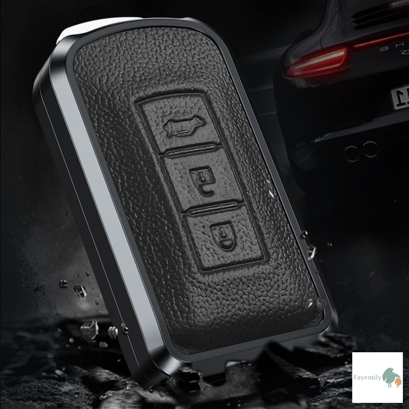 *สินค้าพร้อมส่ง* เคสกุญแจรถยนต์ Mitsubishi XForce Pajero Sport หนัง+อลูมิเนียม แกะง่าย ทนทาน เคสกุญแจรีโมทรถ มิตซูบิชิ - รูปที่ 3