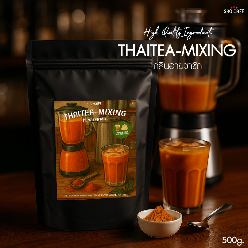 SAO CAFE กลิ่นอายชาชัก - Thai Tea Mixing 500 g