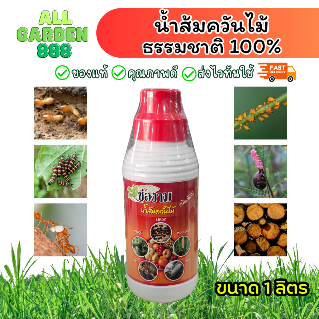 ช่องาม น้ำส้มควันไม้ธรรมชาติ กำจัดแมลงศัตรูพืช ปลอดภัย ใช้ง่าย ได้ผลจริง