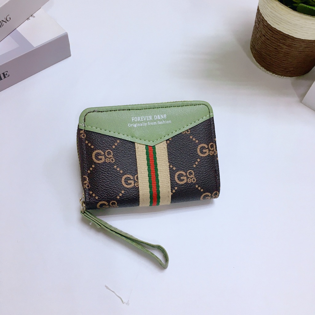 DD081#กระเป๋าสตางค์ใบสั้น  มีซิปใบสำหรับใส่เหรียญ  มีช่วงใส่บัตรงทั้งหมด4ช่อง  วัดสุด:หนังPU รุ่นใหม่！มาใหม่ ราคา ถูกที่สุด ดีลบีเคเค แกลเลอรีภาพที่ 7