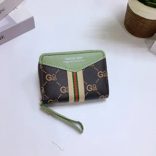DD081#กระเป๋าสตางค์ใบสั้น 📌มีซิปใบสำหรับใส่เหรียญ 📌มีช่วงใส่บัตรงทั้งหมด4ช่อง 📌วัดสุด:หนังPU รุ่นใหม่！มาใหม่