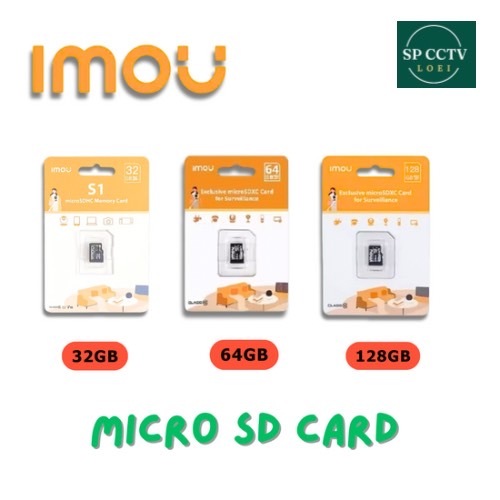 IMOU micro sd card 32 gb เมมโมรี่การ์ด 64 และ 128GB
