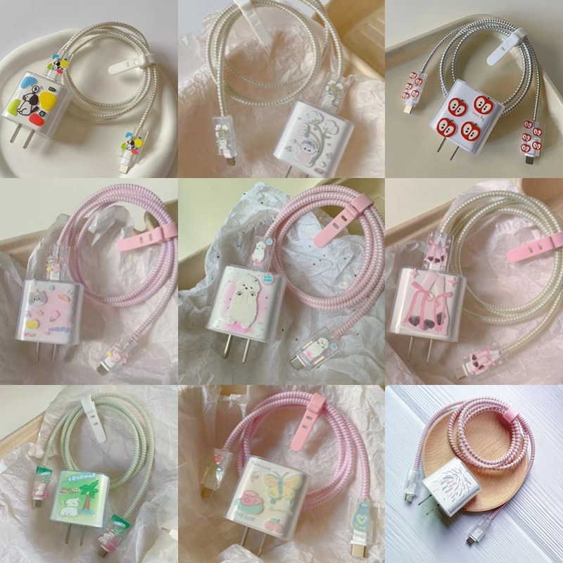 【NK】ตัวป้องกันสายชาร์จ เหมาะสำหรับเคสป้องกันแบบใส IP ป้องกันการพับ เคสป้องกันเครื่องชาร์จสุนัขพลังงาน - รูปที่ 2