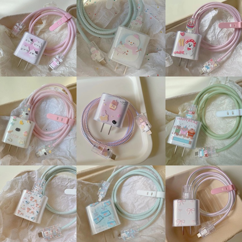 【NK】ตัวป้องกันสายชาร์จ เหมาะสำหรับเคสป้องกันแบบใส IP ป้องกันการพับ เคสป้องกันเครื่องชาร์จสุนัขพลังงาน - รูปที่ 3