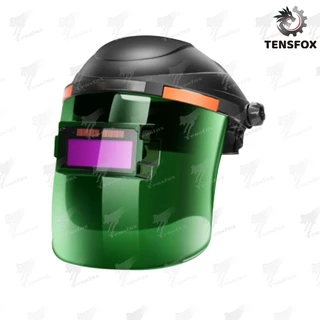 Tensfox หน้ากากเชื่อม แว่นตาเชื่อม หน้ากากเชื่อมอัตโนมัติ ทนต่ออุณหภูมิสูง ปรับแสงอัตโนมัติ พับขึ้น-ลงได้ 180 อง