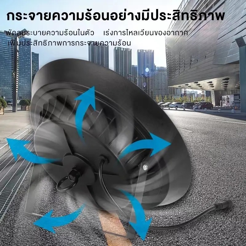 【รับประกัน30ปี】โคมไฟโซลาร์เซลล์ Solar light ไฟโซล่าเซล ไฟโซล่าเซลล์ติดเพดาน 60000W โคมวินเทจ แสงสีขาว/เหลือง/อุ่นโคมไฟติ - รูปที่ 5