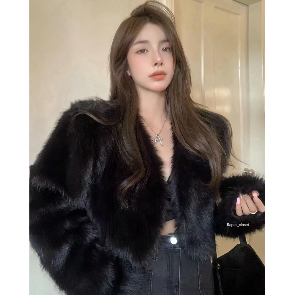 Rapat_closet พร้อมส่ง เสื้อกันหนาว  เสื้อแจ็คเก็ต เสื้อโค้ทเฟอร์