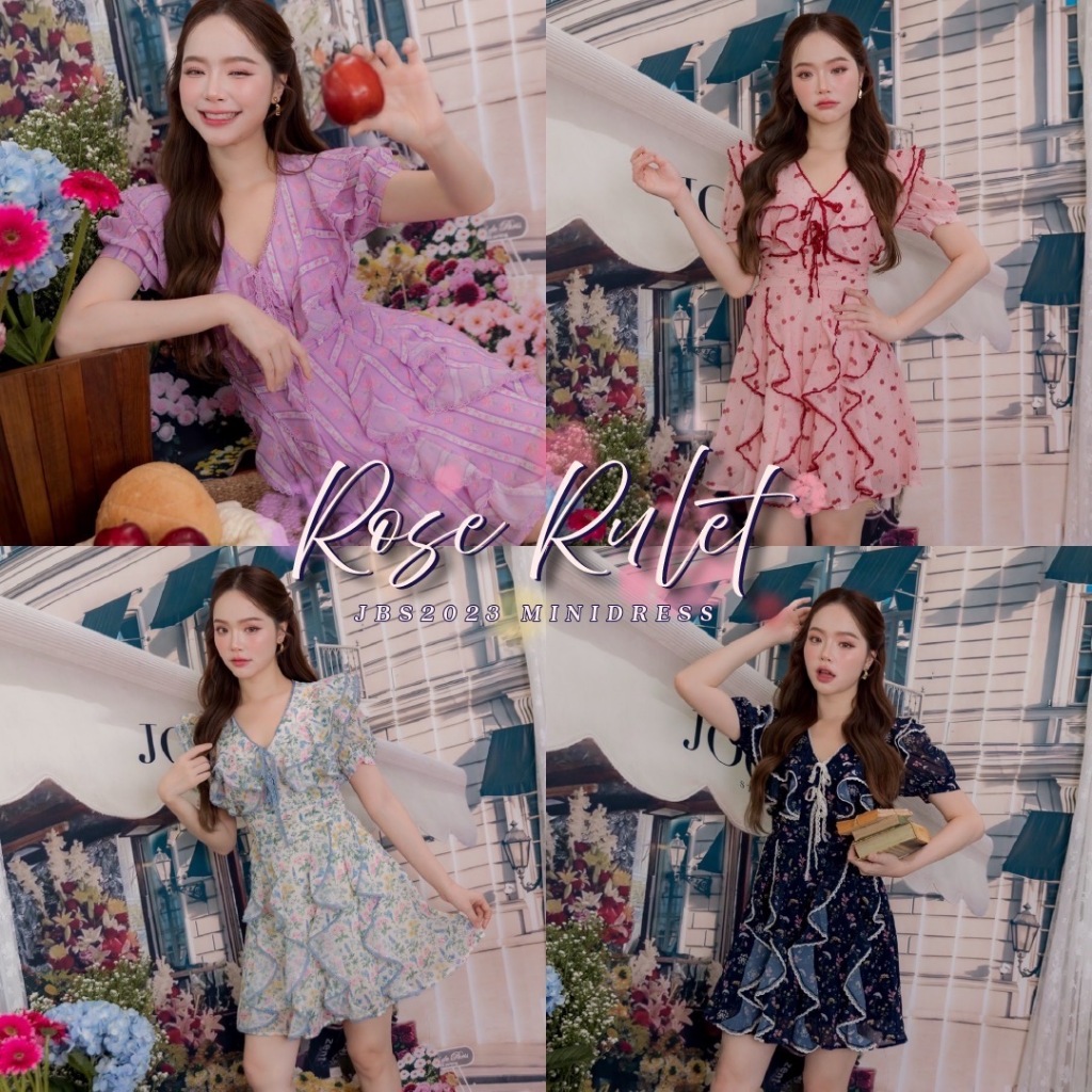 #JBS2023 Rose Rulet minidress Joobs studio