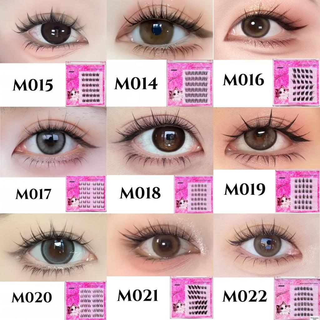 ขนตาปลอม Chiclashes ขนตาปลอมแบบบาง ดูเป็นธรรมชาติ ไม่ต้องใช้กาว เหมาะสำหรับการแต่งหน้าทุกโอกาส
