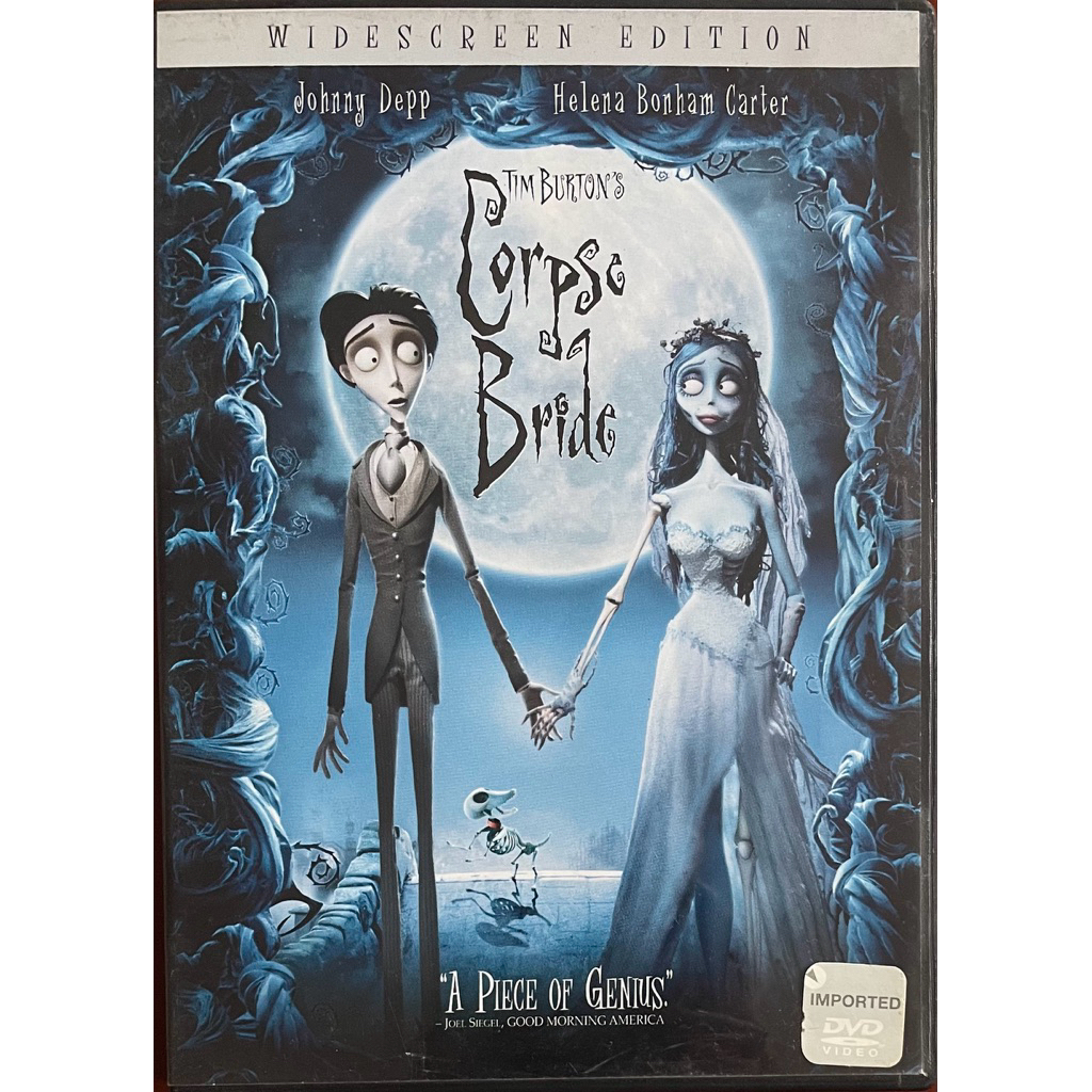 Tim Burton's Corpse Bride (2005, DVD)/ ทิม เบอร์ตัน คอร์ป ไบร์ด เจ้าสาวศพสวย (ดีวีดีแบบ 2 ภาษาหรือแบ
