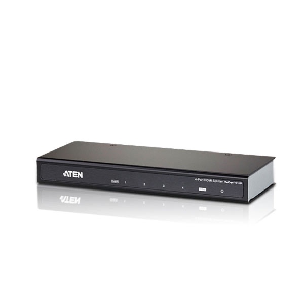 ATEN VS184A 4-Port HDMI Splitter เครื่องกระจายสัญญาณภาพ แบบ HDMI 1 อินพุท 4 เอาท์พุท (3D, Deep Color