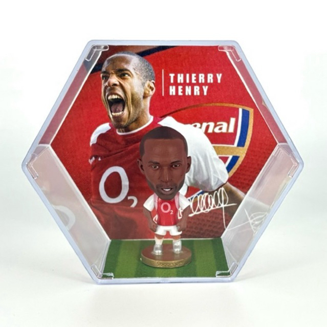 Arsenal โมเดลนักฟุตบอล Thierry Henry พร้อมกล่องอะคริลิก