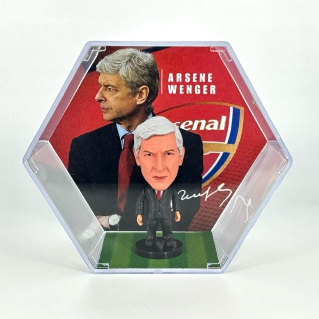 Arsenal โมเดลผู้จัดการทีมฟุตบอล Arsene Wenger พร้อมกล่องอะคริลิก