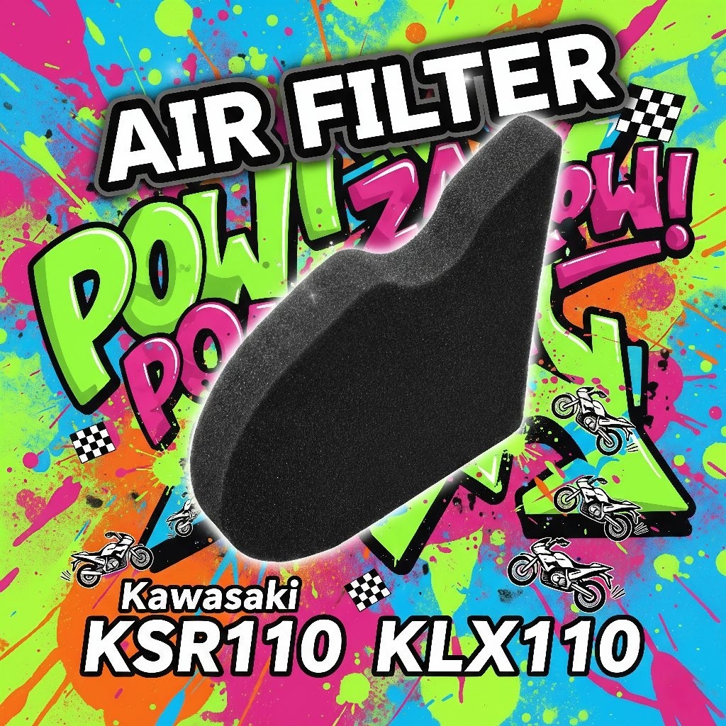 กรองอากาศ​ ไส้กรองอากาศ​ Kawasaki​ KSR110, KXL110