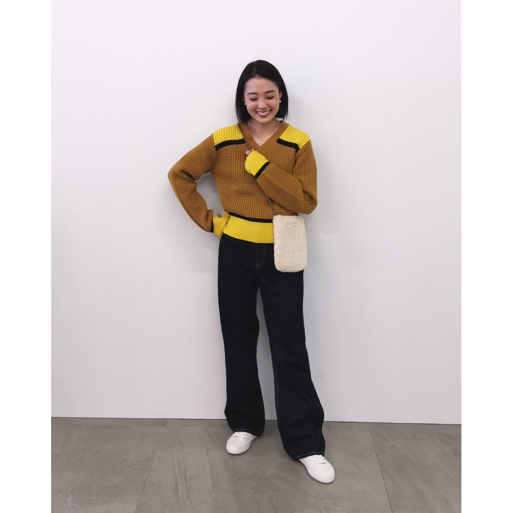 Uniqlo MARNI เสื้อไหมพรมถักกันหนาว M (มือสอง)