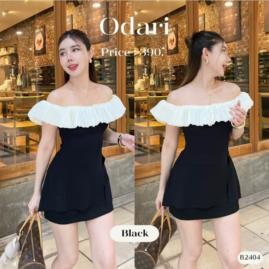 เสื้อปาดไหล่จากร้านJuniper.bkk