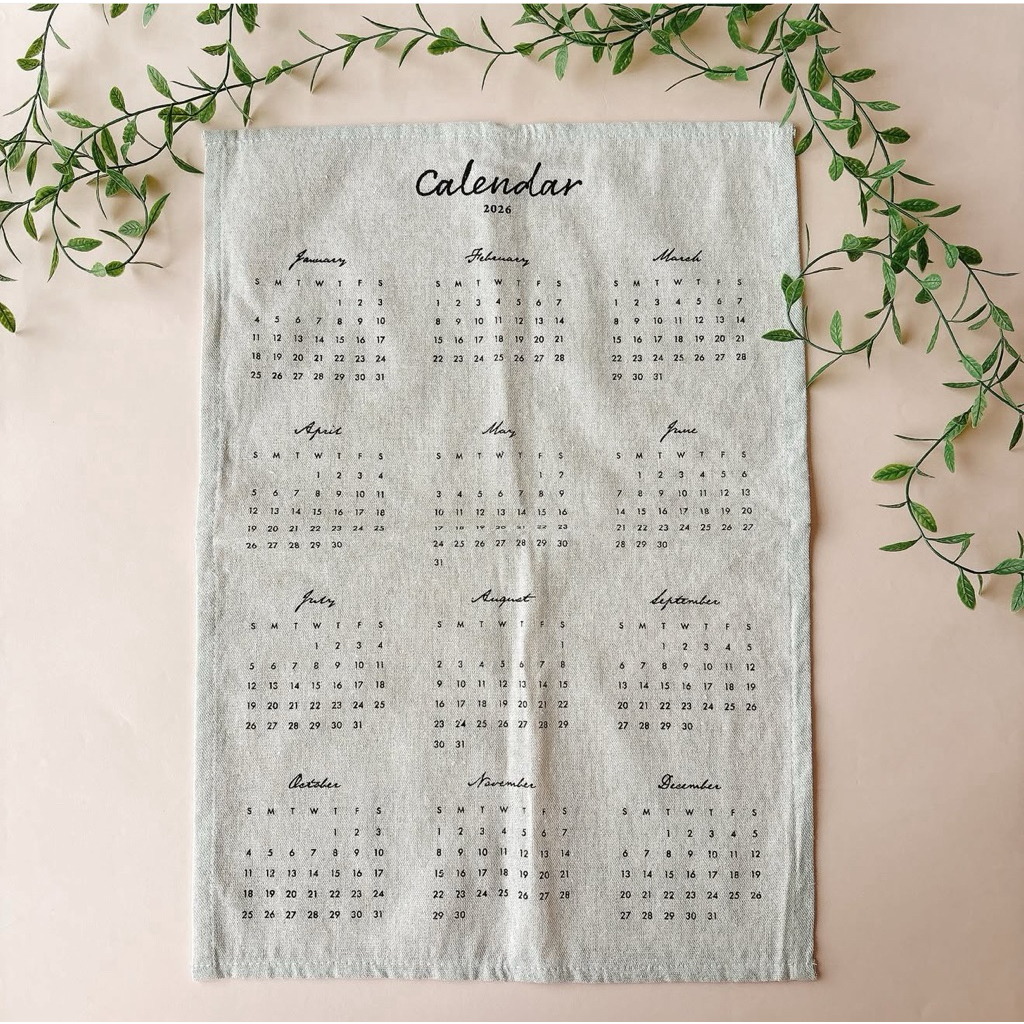 Fabric Calender 2026 ปฎิทินแขวนผนังแบบผ้า