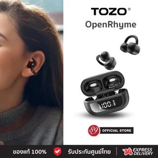 🇹🇭ประกันศูนย์ไทย TOZO OpenRhyme หูฟังบลูทูธไร้สาย Clip on BT5.3 แบต 8 ชม. IPX4 Game Mode จอ LED