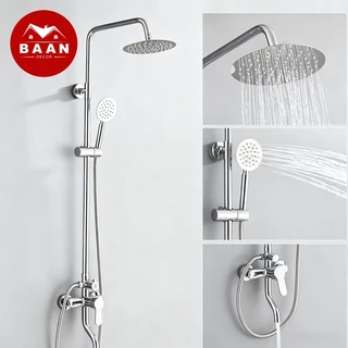 Baan ฝักบัวRain Shower แรงดันสูง ราคาพิเศษ! ลด50% ประหยัดน้ำ ใช้สบาย ดีไซน์สวย พร้อมส่ง