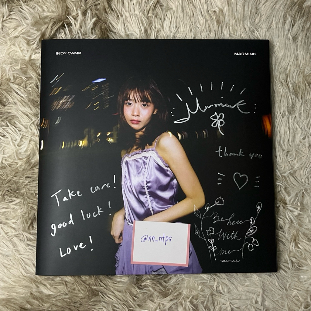 BNK48 CGM48 แผ่นเสียง INDYCAMP02+ปกลายเซ็น Marmink