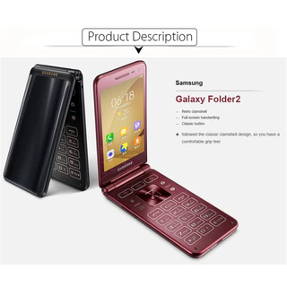 สินค้าจุด Samsung Galaxy โฟลเดอร์ 2 G1650 Folder2 Quad Core 2GB RAM 16GB ROM 8MP กล้อง 4G LTE Wifi Dual SIM android