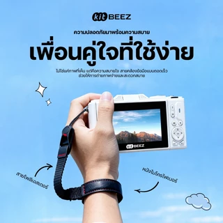 KITBEEZ สายคล้องข้อมือหนังแท้สำหรับกล้อง DSLR และมิเรอร์เลส ใช้ได้กับ KP-2 KP-4 Canon Nikon Sony Wrist Strap of Camera