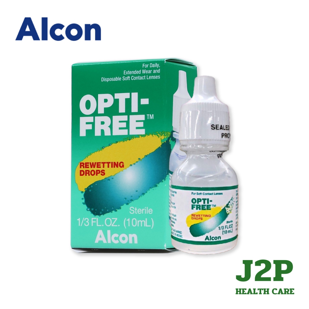 Alcon Opti-Free Rewetting Drops 10 ml. น้ำตาเทียม เพิ่มความชุ่มชื้น สำหรับผู้ที่สวมใส่คอนแทคเลนส์