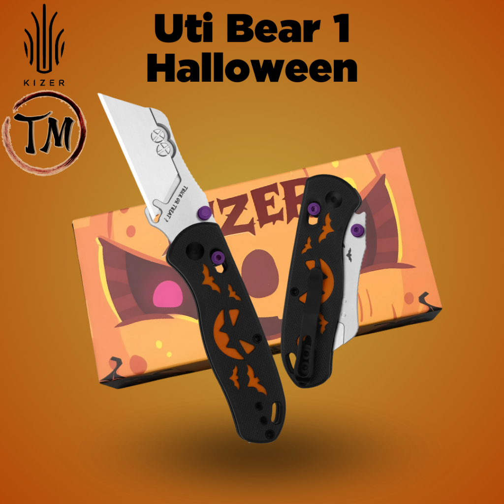 Kizer Uti Bear 1 V3619JHW1 รุ่นสีลิมิเต็ด Halloween Edition 2025 คัทเตอร์EDC
