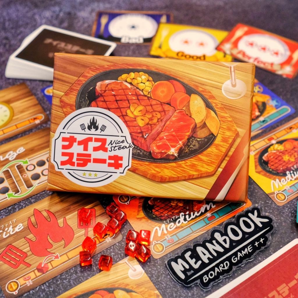 [แถมฟรีคู่มือภาษาไทย] Nice Steak Board Game [G1]