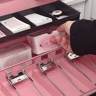 Cash Box​ ลิ้นชักเก็บเงิน กล่องใส่ตัง ตู้เซฟแบบพกพา กล่องเก็บเงินสดขนาดเล็ก คละสี กล่องเก็บเงินล็อคกุญแจ เซฟหิ้ว