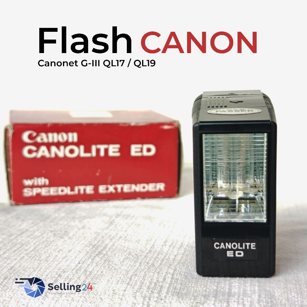 Flash Canon Canonet  ED Flash Strobe Used Good QL17, QL19, QL25