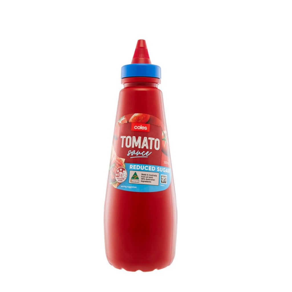 Coles Barbecue Sauce/Tomato Sauce/Satay sauce/ 500ml. Mushroom Sauce 475g. Coles Coleslaw Dressing/C